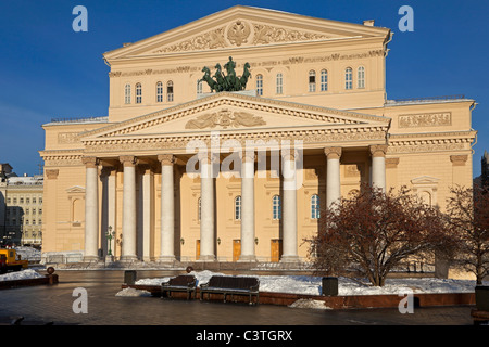 Lo stato accademico Teatro Bolshoi Opera e Balletto dopo lavori di ristrutturazione, Mosca, Russia Foto Stock