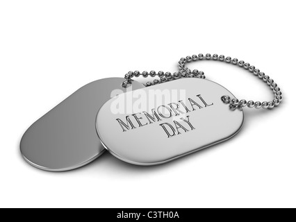 3D illustrazione di Dog Tag Foto Stock