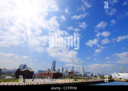 Lo Skyline di Yokohama Foto Stock