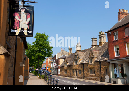 Anne of Cleves House pubblica e la Bedehouses Burton Street Melton Mowbray Leicestershire England Regno Unito GB EU Europe Foto Stock