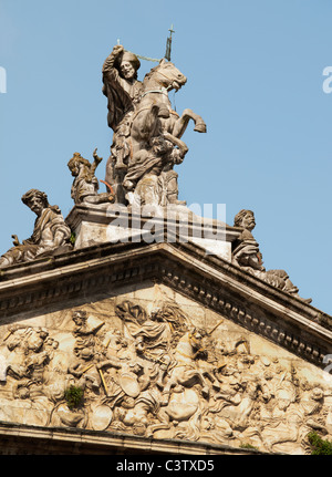 Pazo de Raxoi City Hall di fronte Catedral de Santiago de Compostela Cattedrale di Santiago de Compostela Spagna Spain Foto Stock