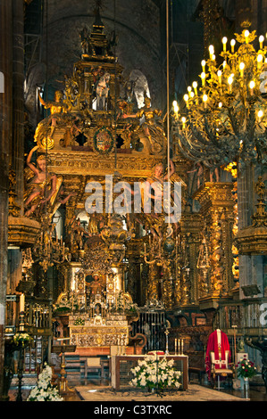 Catedral de Santiago de Compostela Cattedrale di Santiago de Compostela Spagna Spain Foto Stock