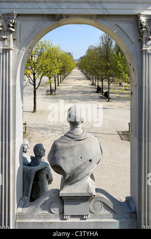 Le Jardin des Tuileries (Giardino delle Tuileries), Parigi, Francia Foto Stock