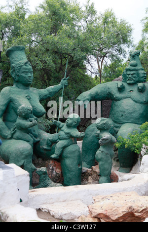 Il Credo Mutwa Village culturale. Soweto, Sud Africa. Foto di Zute Lightfoot. www.lightfootphoto.com Foto Stock