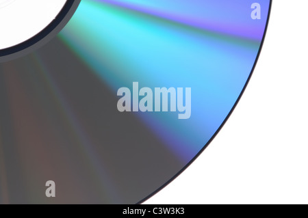 Disk shoot closeup isolati su sfondo bianco Foto Stock