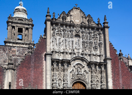 Tabernacolo ingresso della Cattedrale metropolitana dell Assunzione di Maria di Città del Messico Foto Stock