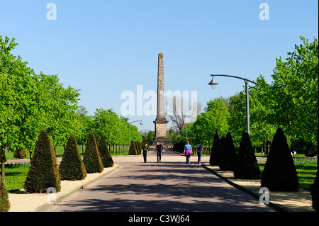 Nelson è un monumento sul verde di Glasgow, Scozia Foto Stock