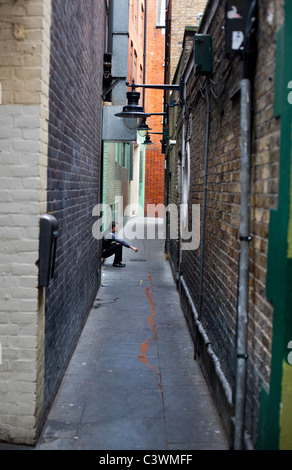 Soho vicolo, London, England, Regno Unito Foto Stock