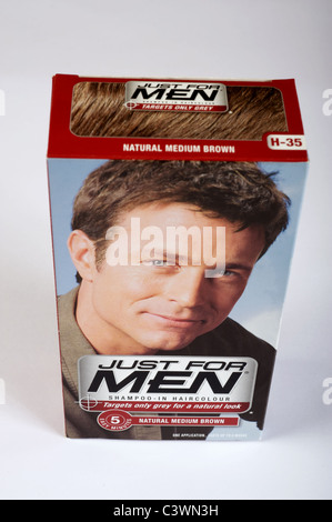 Solo per gli uomini mezzo naturale haircolor marrone Foto Stock