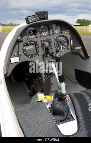 Schempp-Hirth Duo Discus cockpit, Romorantin Foto Stock