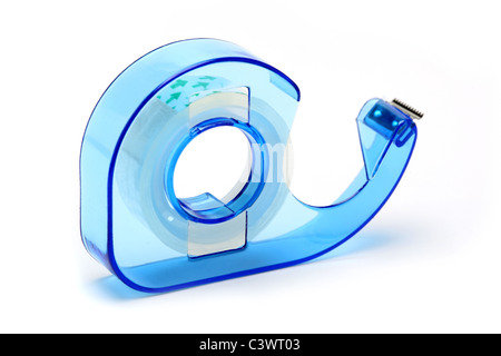 Articoli di cancelleria rotolo di nastro adesivo blu Foto Stock