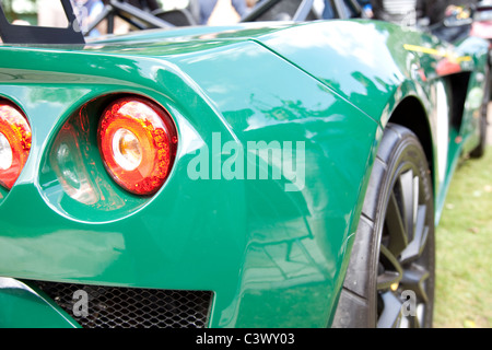 Il team Lotus verde auto sportive England Regno Unito Foto Stock