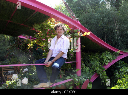 Diarmuid Gavin in Wonkavator, Chelsea Flower Show 2011 Foto Stock