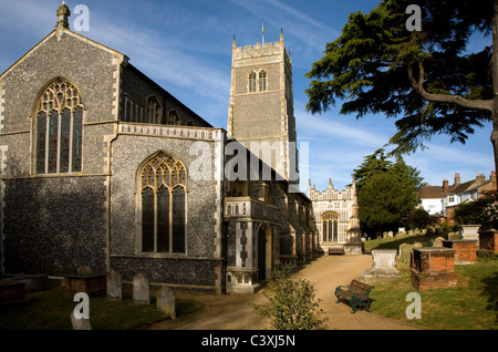 St Mary's chiesa parrocchiale Woodbridge Suffolk in Inghilterra Foto Stock