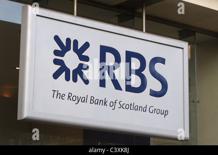 Royal Bank of Scotland segno e logo Foto Stock