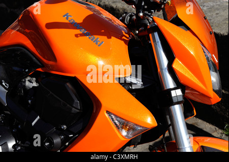 Orange Z1000 moto Kawasaki Foto Stock