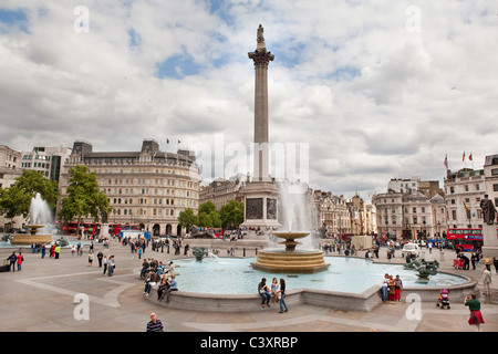 Trafalgar Square, Londra. Foto Stock