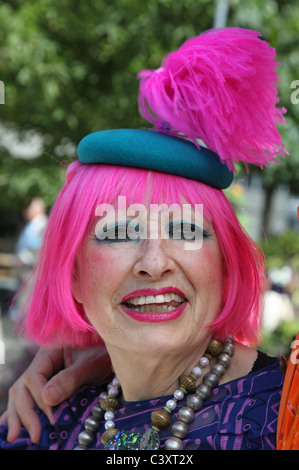 Zandra Rhodes, Chelsea Flower Show 2011 Foto Stock