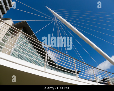 Trinità Bridge e Lowry Hotel, Manchester Foto Stock