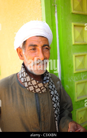 Africa Medio Oriente Egitto uomo egiziano in turbante 40's 50's Foto Stock