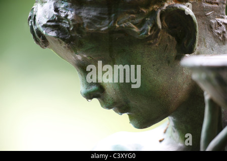 Close-up di scultura di Maria nel Burnett fontana commemorativa Foto Stock