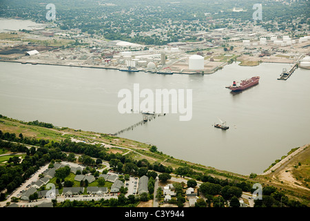 Nave in porto, Newport County, Rhode Island, STATI UNITI D'AMERICA Foto Stock