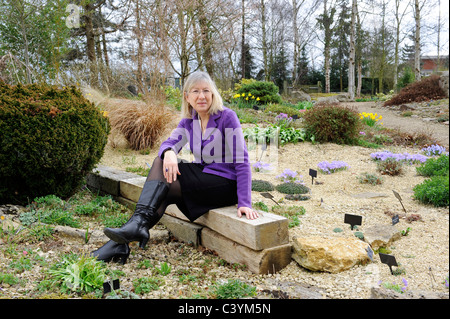 Giardino alpino giardino società Worcestershire fu fondata 1929. La carità è stata avviata al fine di promuovere gli interessi di piante alpine Foto Stock