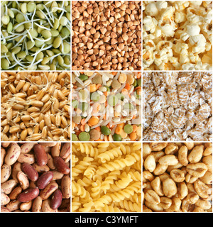 Ingredienti alimentari collage Foto Stock