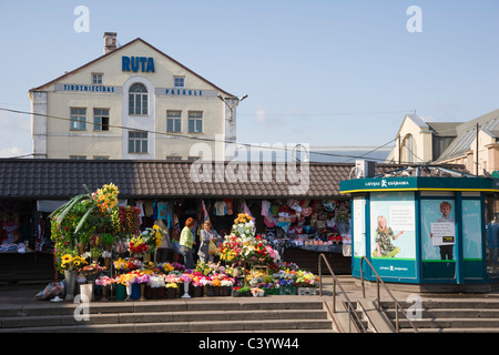 Riga Mercato Centrale, Rigas Centraltirgus. Riga. La lettonia. Foto Stock