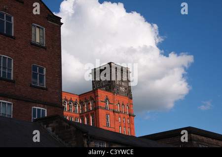 Strutt East Mill, Belper, Derbyshire, parte dei mulini della valle del Derwent Sito Patrimonio Mondiale Foto Stock