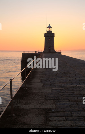 St Peters Porto Faro di sunrise Foto Stock