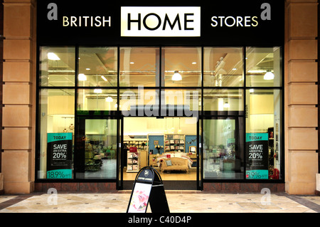 British home arredo negozi mobili merci per uso domestico Foto Stock