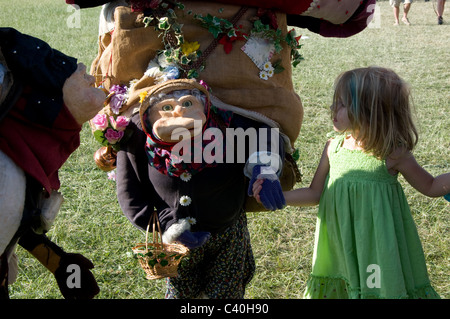 2010 Glastonbury Festival of Contemporary Performing Arts Festival l'azienda agricola degna pilton somerset England Regno Unito quarantesimo anno griglia Glasto Foto Stock