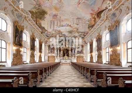 Chiesa 'Maria de Victoria' chiamato Asam chiesa vecchia di Ingolstadt, Baviera, Germania Foto Stock