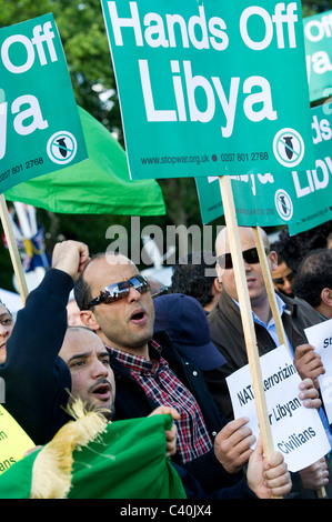 La visita di Stato del Presidente degli Stati Uniti Barack Obama per il Regno Unito è soddisfatta da celebrazioni e di elevata sicurezza e proteste a Londra, 24 maggio 2011 Foto Stock