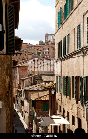 Siena centro storico. Toscana, Italia Foto Stock