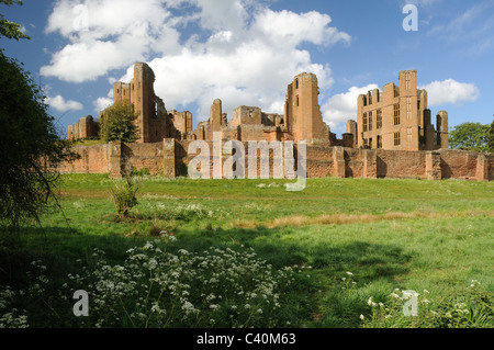 Le rovine del Castello di Kenilworth, a Kenilworth, Warwickshire, Inghilterra Foto Stock