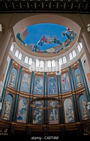 Arte religiosa nella cattolica romana cattedrale metropolitana del Santo Salvatore a San Salvador Foto Stock