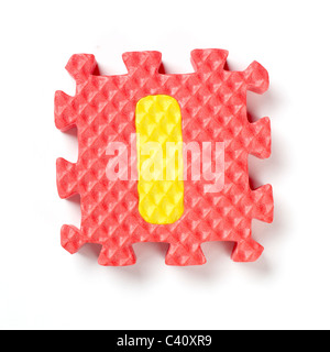 Alfabeto puzzle pezzo mi Foto Stock