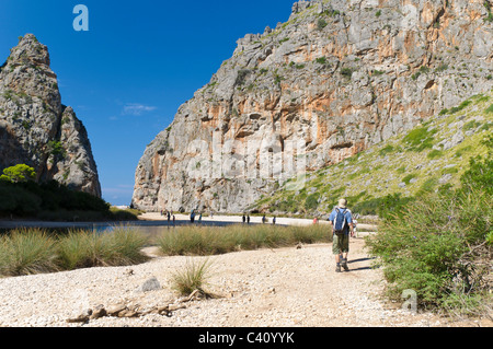 Attivamente, attività, esterno, isole Baleari, all'aperto, fuori, scenario di erosione, Europeo, Europa, Cliff, rocciosa, scogliera, r Foto Stock