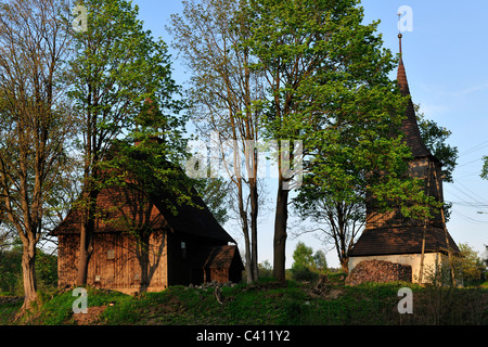 Wooden, roman.catholic chiesa, Rybnica Lesna, polonia, Polska, sw. Jadwiga, slesia, foto Kazimierz Jurewicz Foto Stock