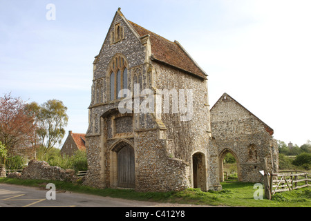 The Gatehouse al convento carmelitano a Burnham Norton, Norfolk, Regno Unito Foto Stock