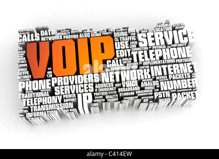 Voip parole correlate Foto Stock