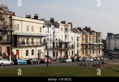 Clifton townhouses in Bristol. Clifton è un affluente area del sud ovest di città in Inghilterra, Regno Unito. Foto Stock