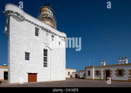 Sunny View del museo di Scottish fari, Lovat Testa, Fraserburgh, Aberdeenshire, Scozia Foto Stock