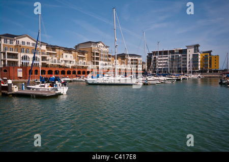 Sovereign Harbour Marina Eastbourne East Sussex England Foto Stock