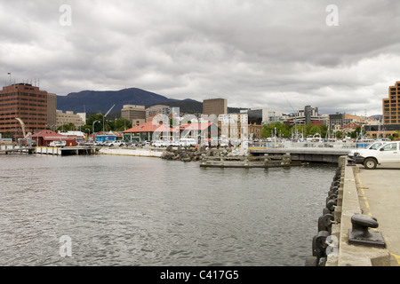 Città di Hobart in Tasmania, Australia. Inizio di estate 2010 Foto Stock