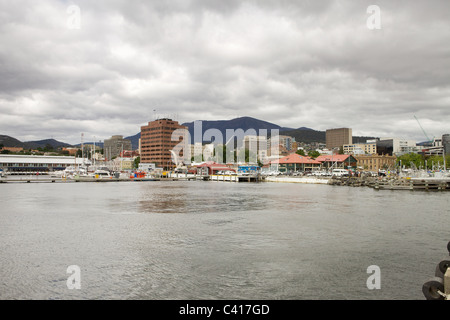 Città di Hobart in Tasmania, Australia. Inizio di estate 2010 Foto Stock