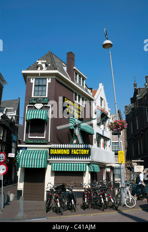 La fabbrica di diamanti, Amsterdam, Paesi Bassi Foto Stock