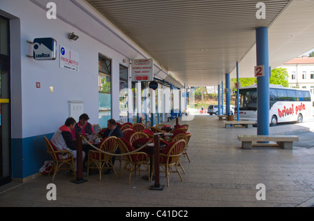 Lunga distanza stazione bus Pula la penisola istriana Croazia Europa Foto Stock